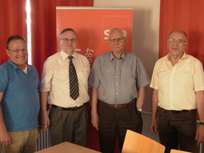 v.l. Hans-Jörg Schmierer, Lutz Steiner, Günter Marx, Martin Härer